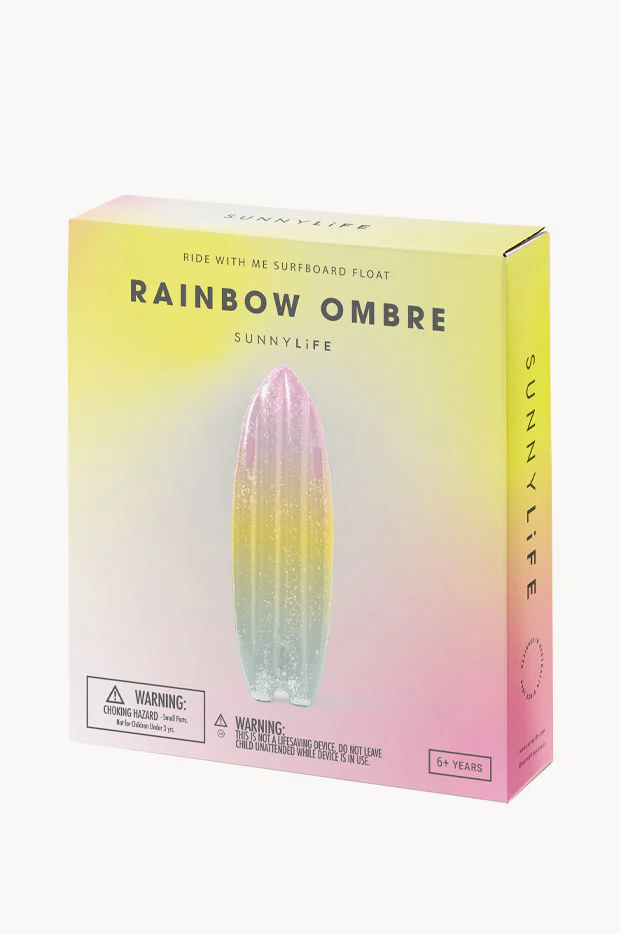 Rainbow Ombre Surfboard Float - Image 4