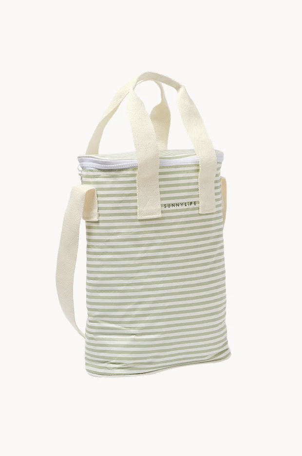 Stripe Light Cooler Drinks Bag - Image 3