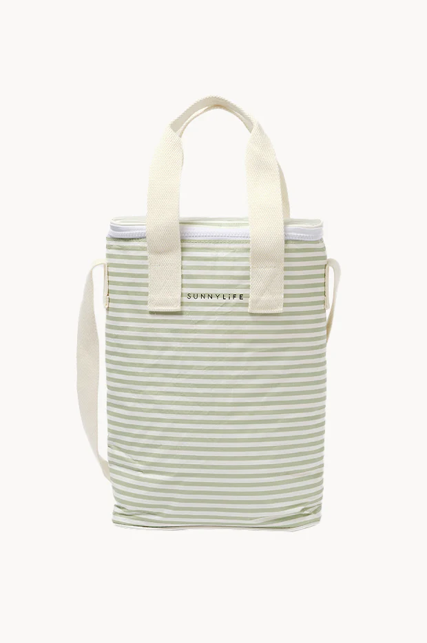 Stripe Light Cooler Drinks Bag - Image 4