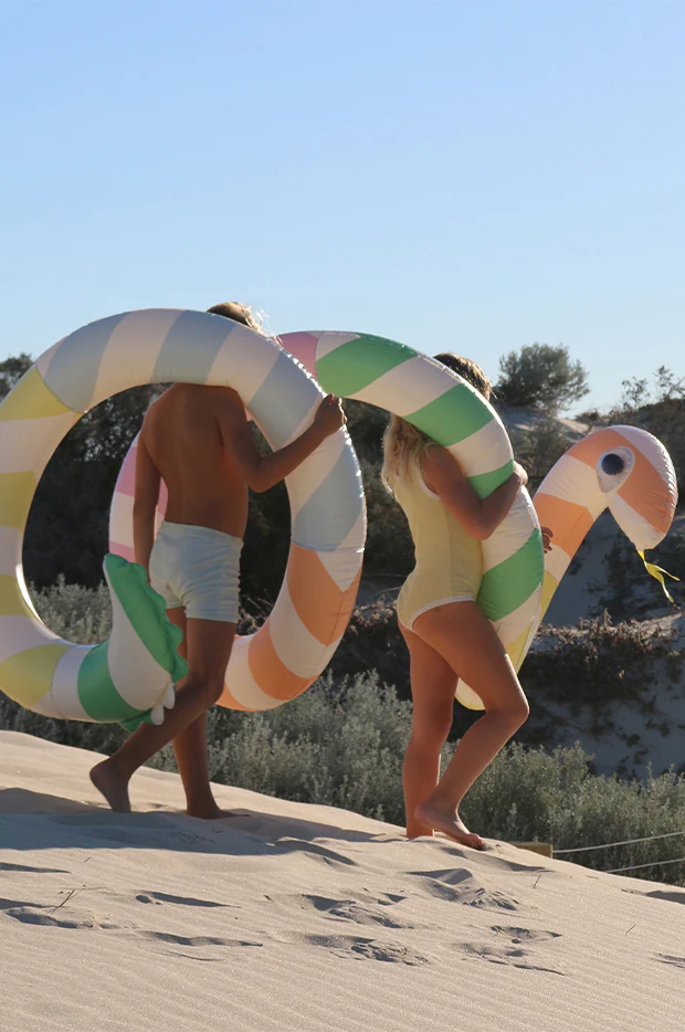 Stripe Poolside Giant Inflatable Noodle - Image 4