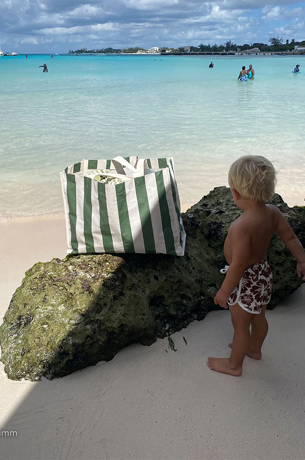 The Vacay Stripe Carryall Beach Bag - Image 5