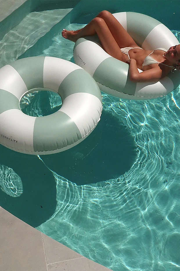 The Vacay Stripe Tube Pool Ring - Image 4