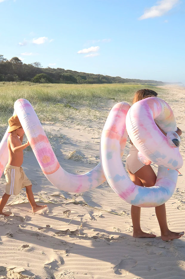 Tie Dye Giant Inflatable Snake - Image 3