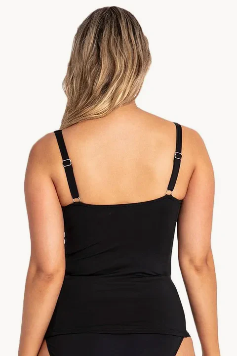 Basix DD/E Cup Ruched Tankini Separate - Image 3