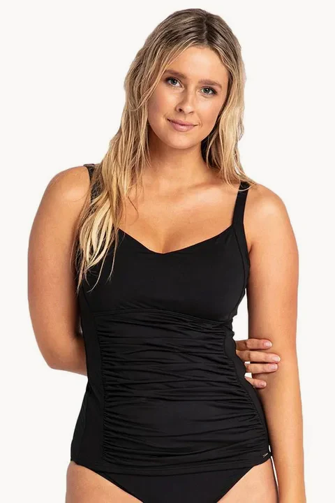 Basix DD/E Cup Ruched Tankini Separate - Image 4