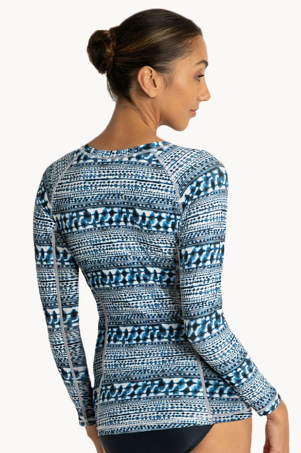 Byron Bay Long Sleeve Zip Suntop - Image 2