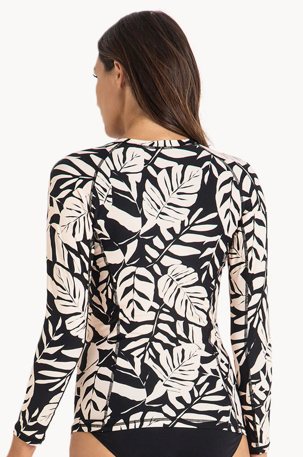 Camo Long Sleeve Zip Suntop - Image 2
