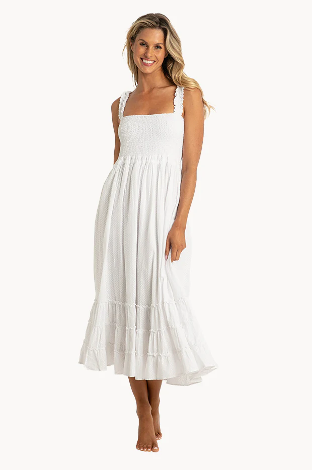 Coachella Shirred Sun Dress