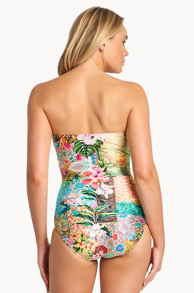 Papaya Twist Bandeau One Piece - Image 3