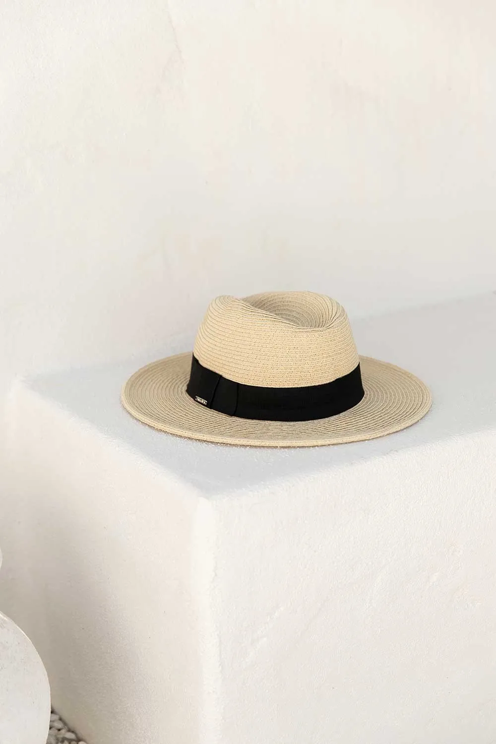 Paper Black Band South Beach Hat - Image 2