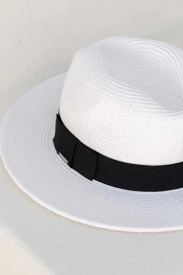 Paper Black Band South Beach Hat - Image 4