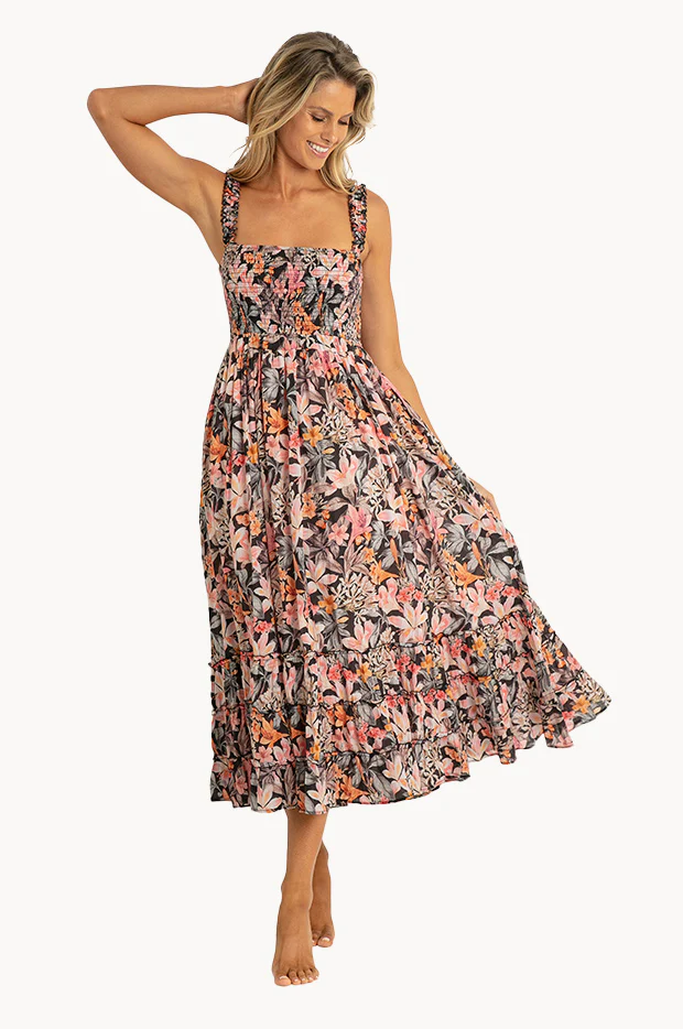 Rome Shirred Sun Dress