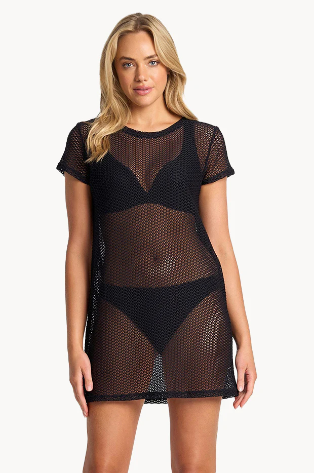 Salt Mesh T-Shirt Dress - Image 2