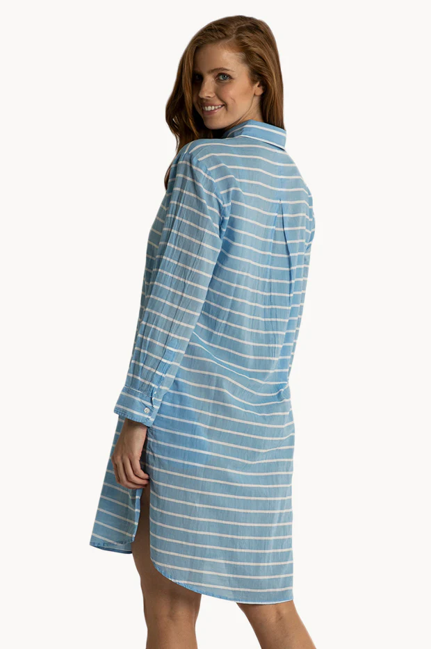 Santorini Button Painter Dress - Image 2