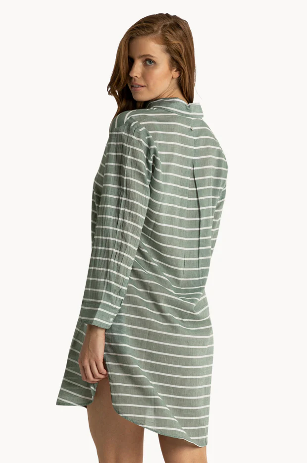 Santorini Button Painter Dress - Image 2