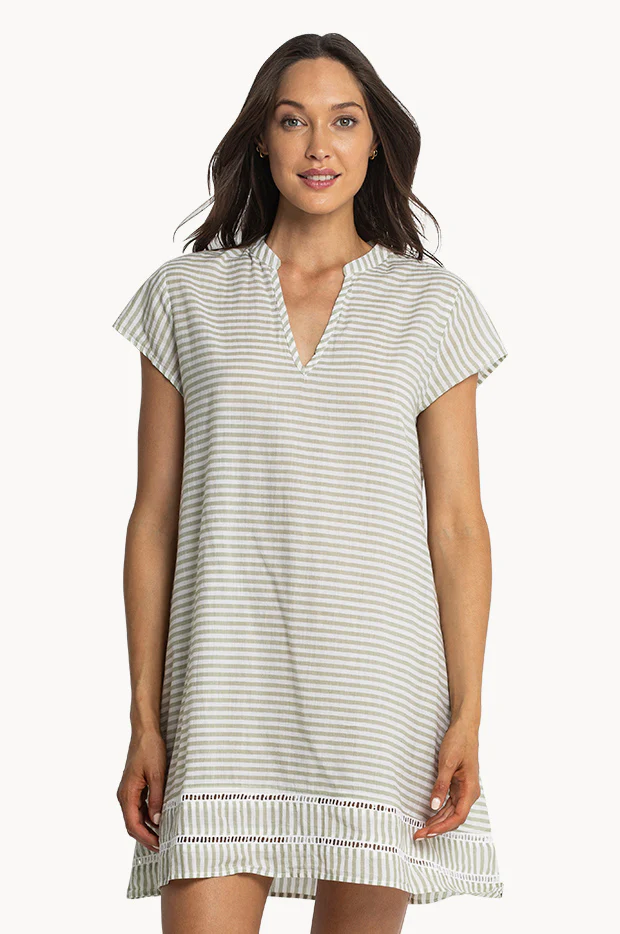 Summer Stripe Cap Sleeve Tunic