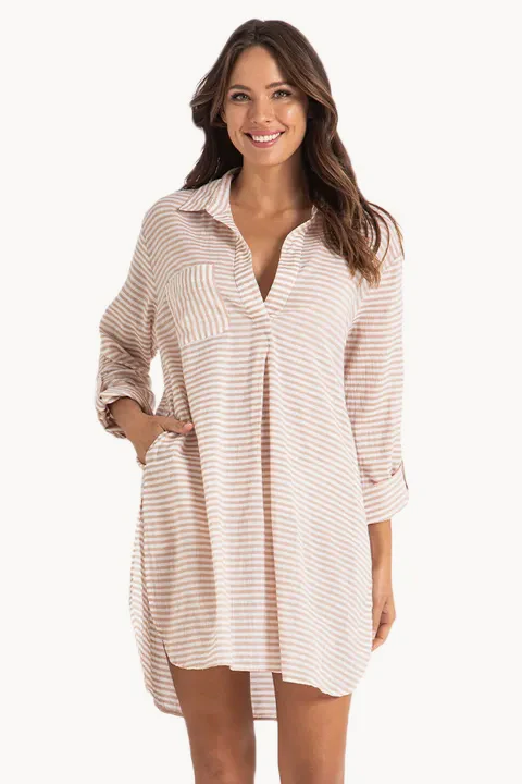 Summer Stripe Painters Shirt - Image 2