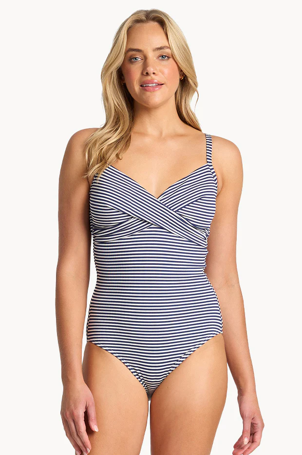 Summer Surf Twist Front One Piece