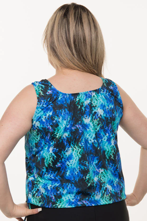 Jazzy Jewels D/DD Cup Blouson Tankini Separate - Image 2