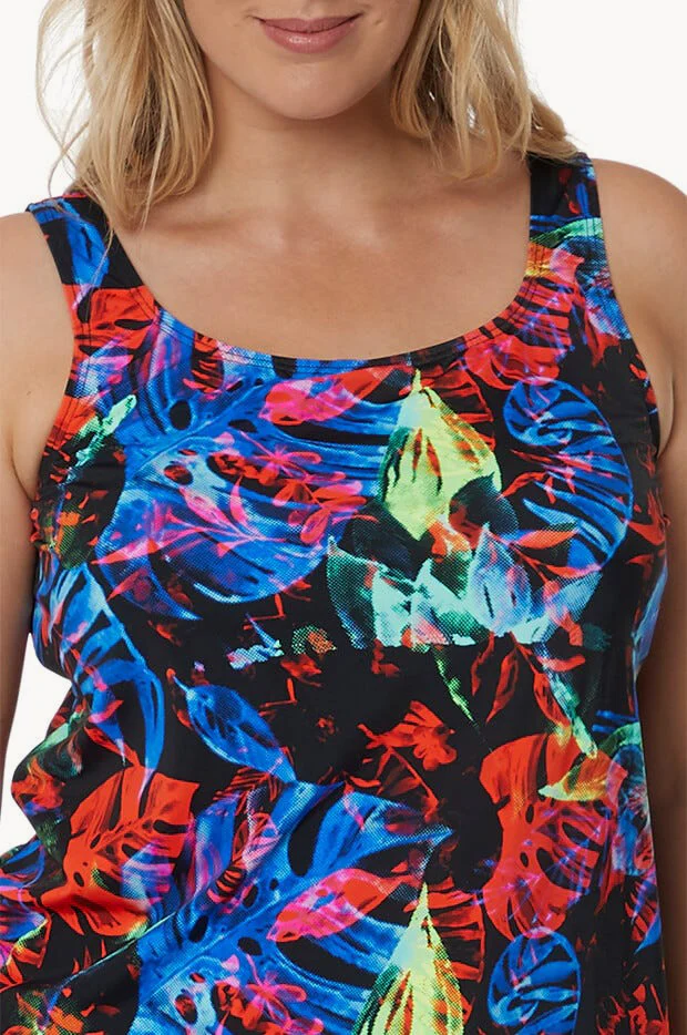 Neon Lights D/DD Cup Tankini Separate - Image 3
