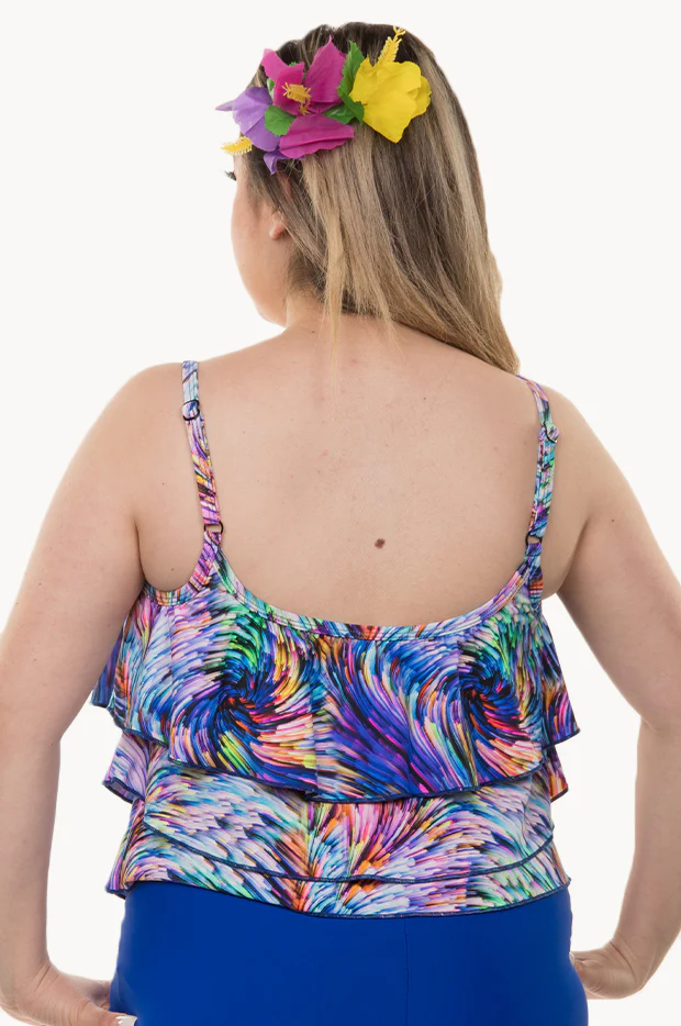 Rainbow Waves Tier Tankini Separate - Image 2