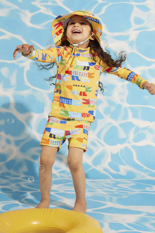 Toddler Boys Chomp Chomp Swim Shortie - Image 2