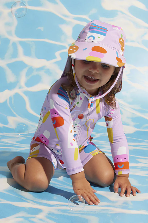 Toddler Girls Sundae Fun Day Swim Hat - Image 2