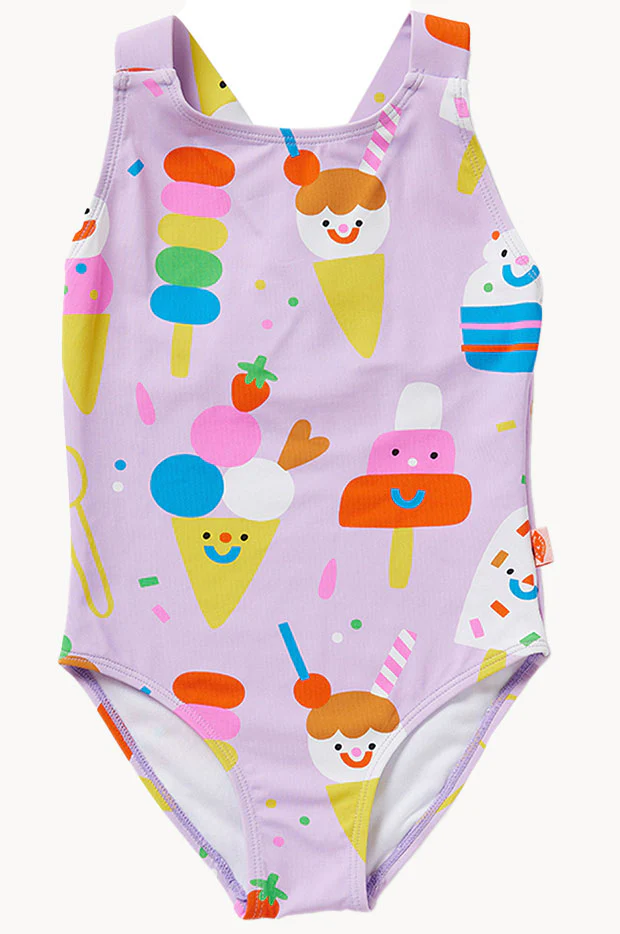 Toddler Girls Sundae Fun Day One Piece - Image 2
