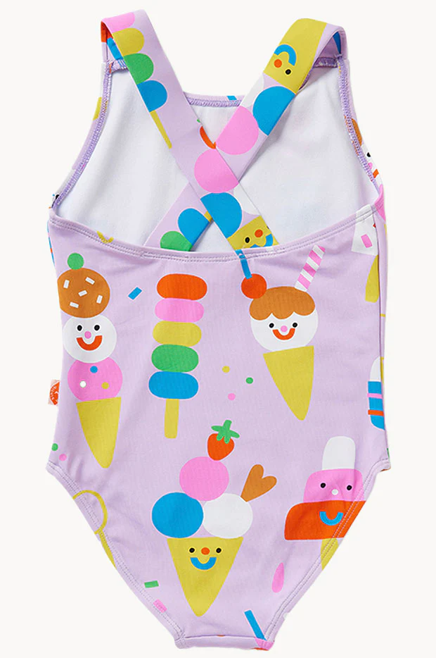 Toddler Girls Sundae Fun Day One Piece - Image 3