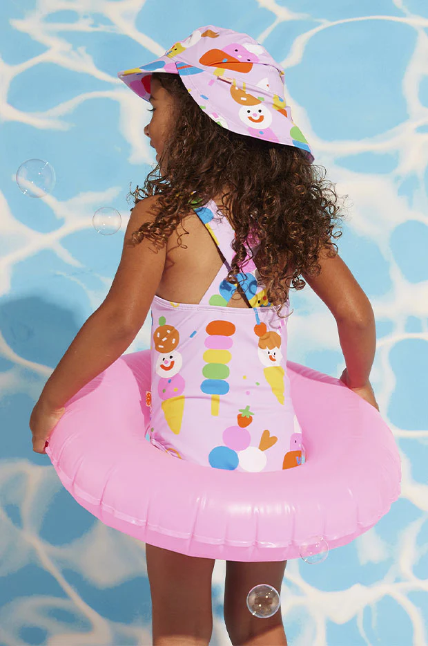 Toddler Girls Sundae Fun Day One Piece - Image 5