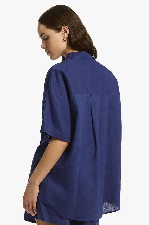 Tidal Linen Aloha Shirt - Image 3