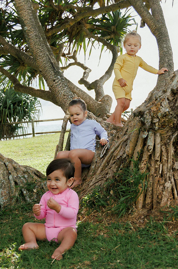 Baby Girls Long Sleeve Zip Sunsuit - Image 4