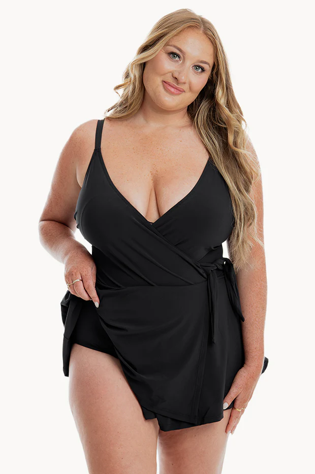 Cross Over Swim Dress - Image 2