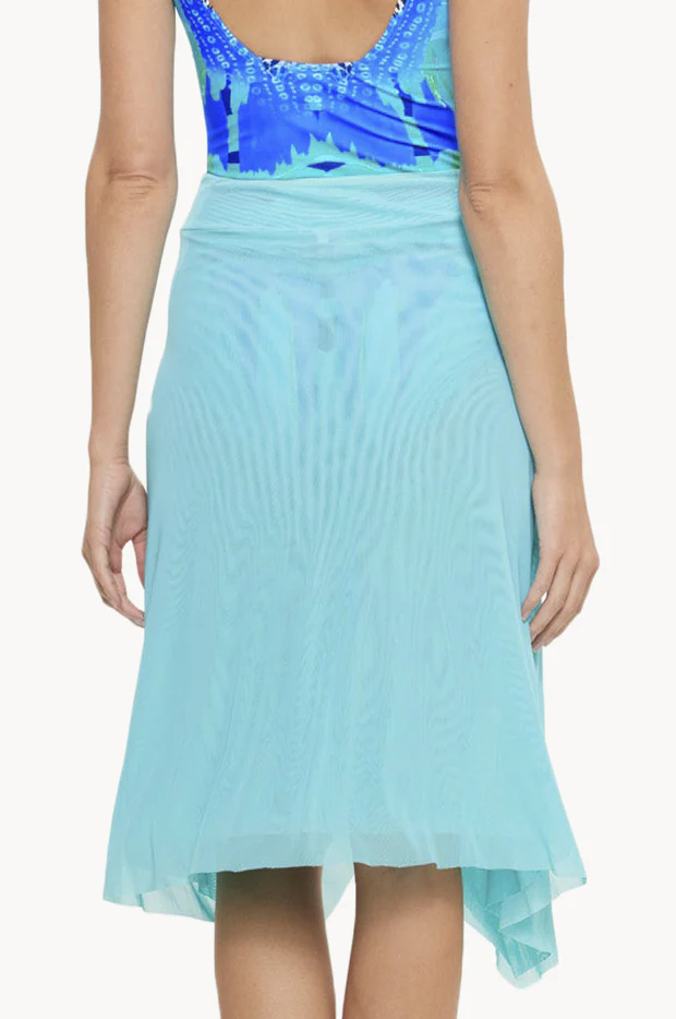 Plain Mesh Frill Skirt - Image 2