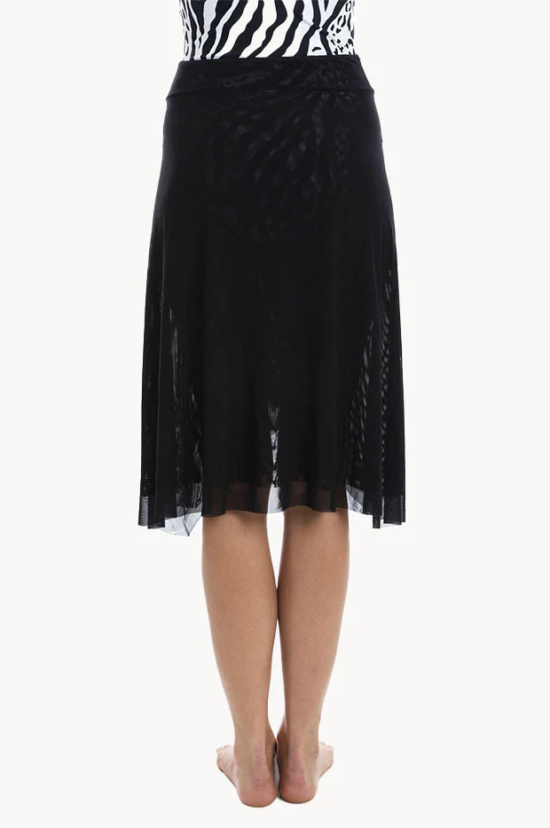 Plain Mesh Frill Skirt - Image 3