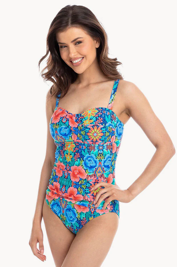 Floral Calais Ombre Bandeau One Piece - Image 3