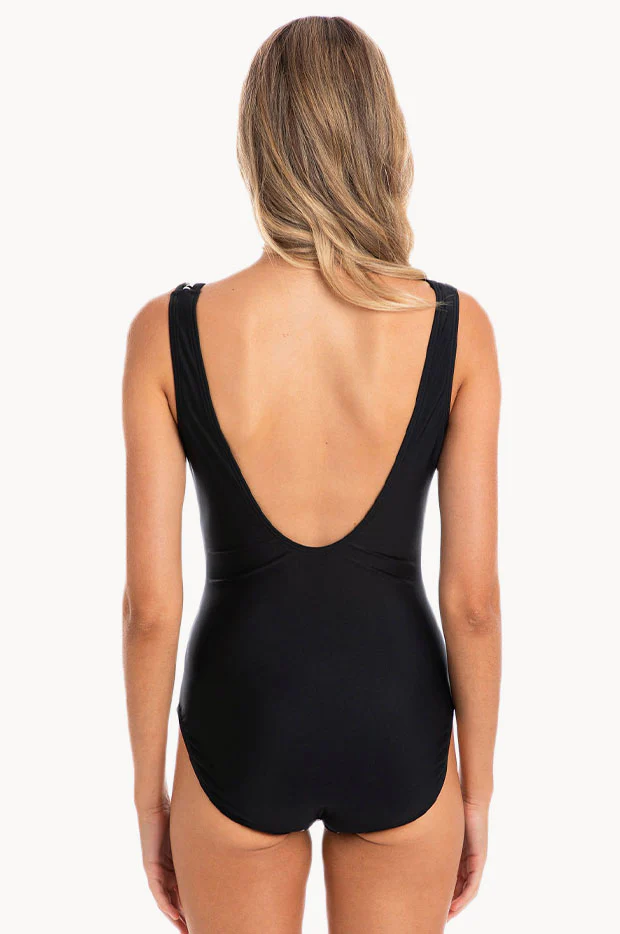 Odesssa Zip V Neck One Piece - Image 2