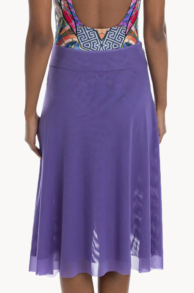 Plain Mesh Frill Skirt - Image 2