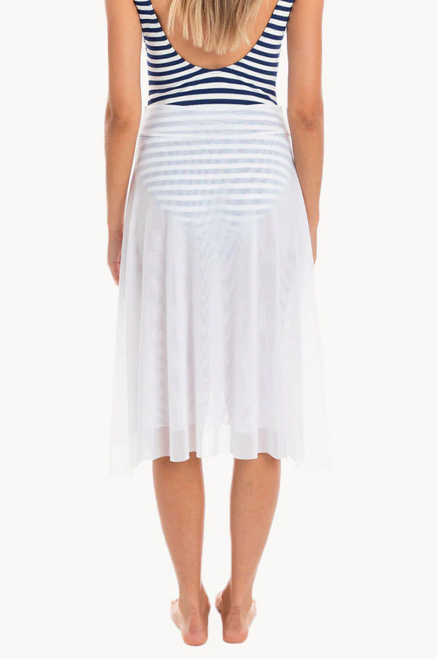 Plain Mesh Frill Skirt - Image 2
