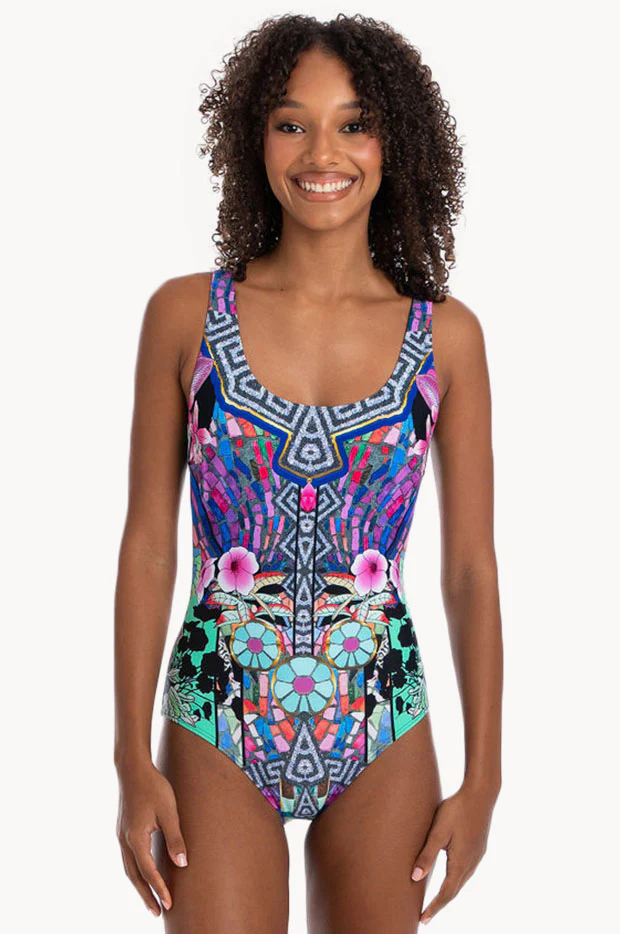 Verona French Square Neck One Piece