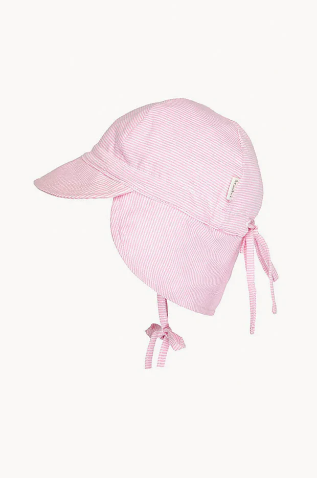Girls Blush Baby Cap With Flap