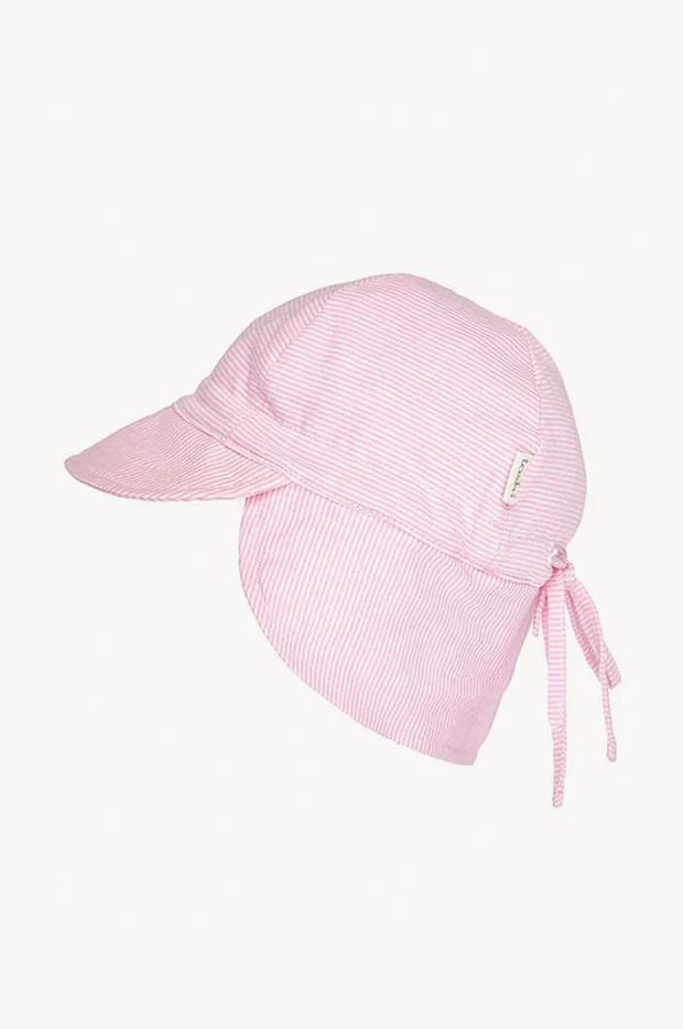 Girls Blush Baby Cap With Flap - Image 2