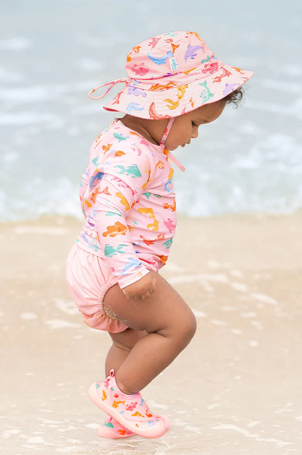 Girls Dishy Fishy Swim Sunhat - Image 2
