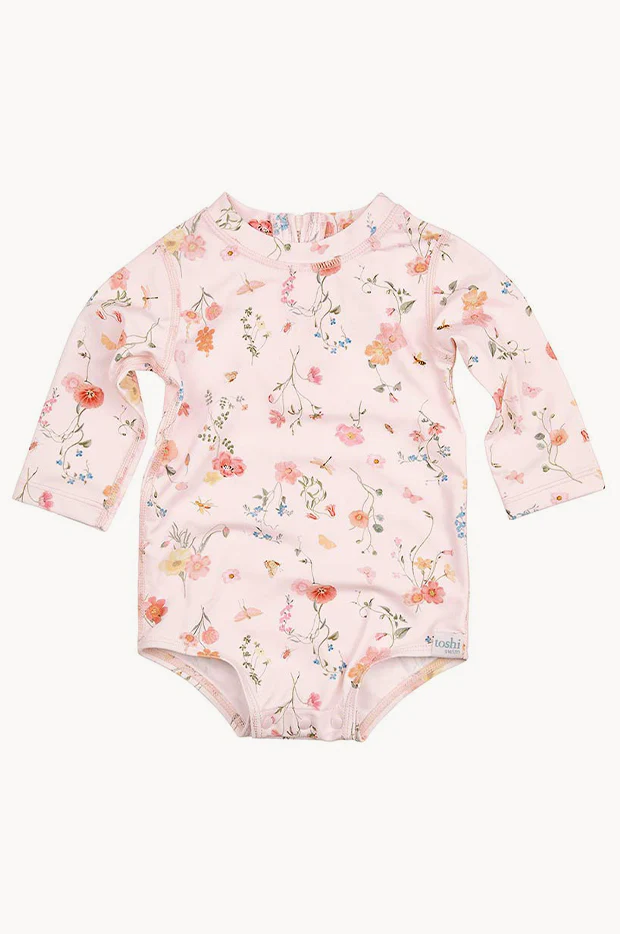 Girls Maya Long Sleeve Sunsuit - Image 2