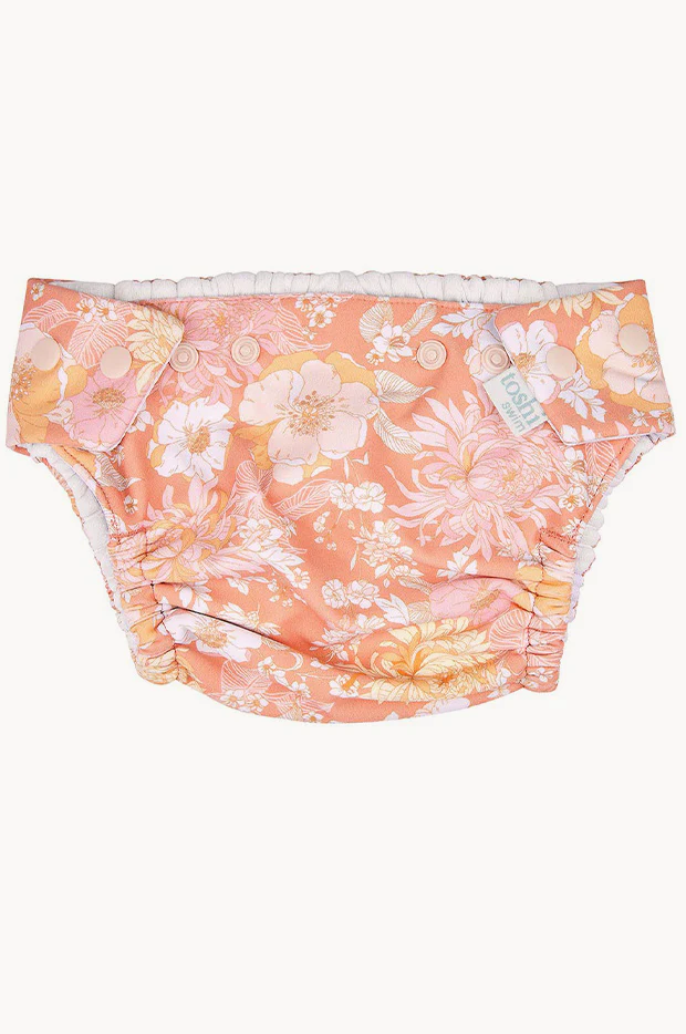 Girls Tea Rose Swim Nappy
