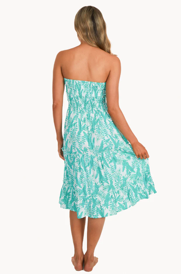 Tropical Escape Tier Ruched Dress - Image 2