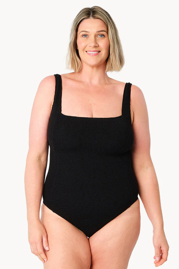 Crinkle Classic Square Neck One Piece - Image 2