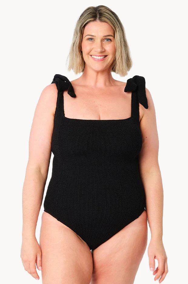 Crinkle Classic Square Neck One Piece - Image 3