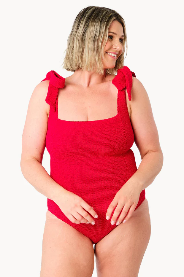 Crinkle Classic Square Neck One Piece - Image 6
