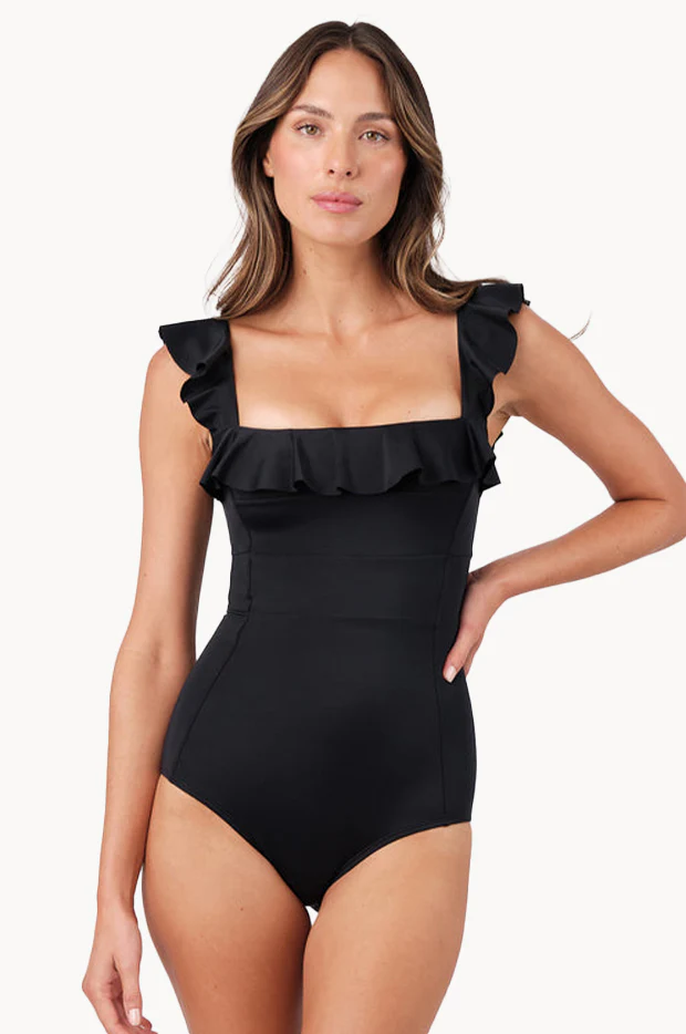 Frill Classic Square Neck One Piece - Image 2